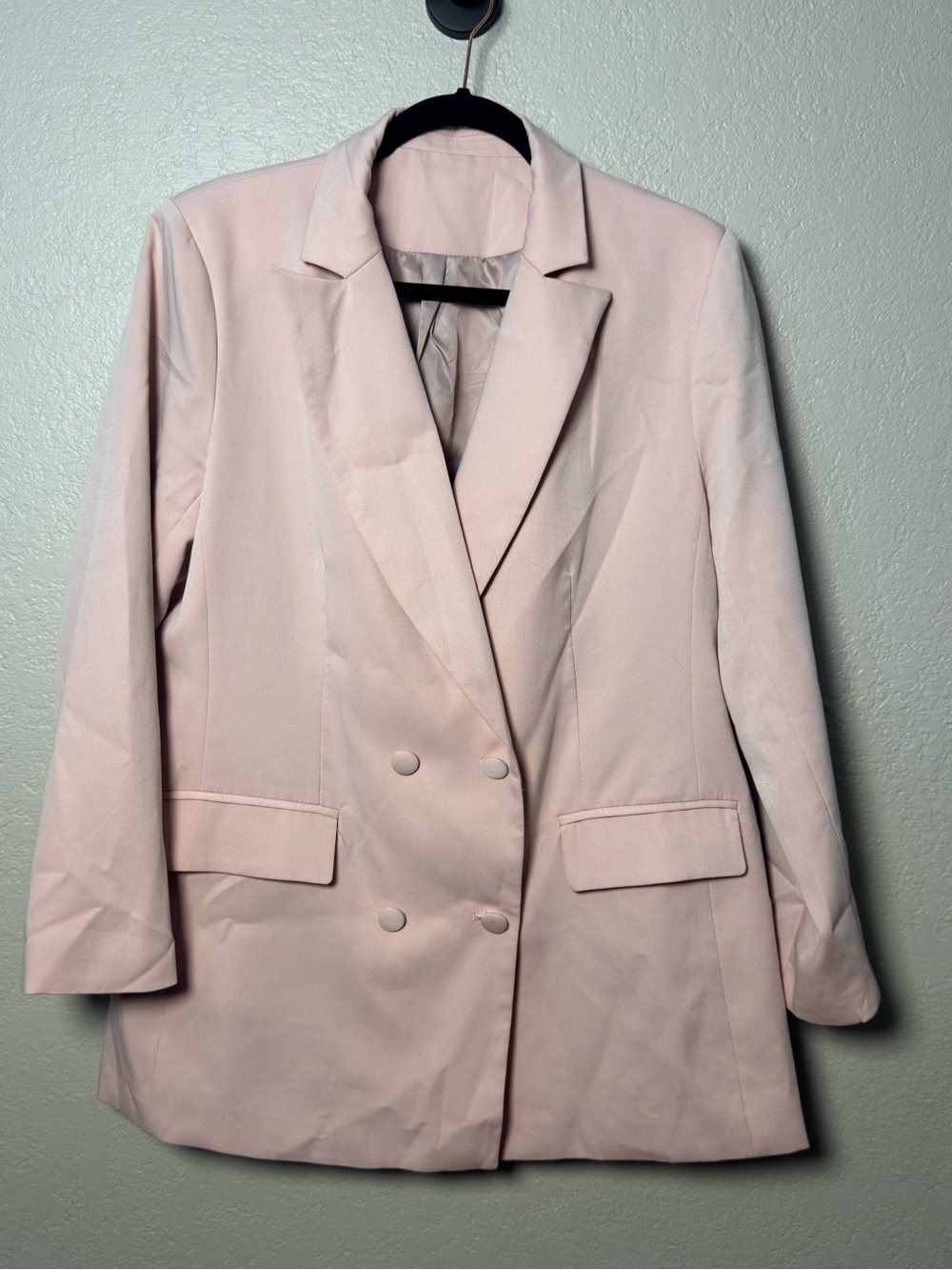 Amazon Women's Blush Pink Double-Breasted Blazer